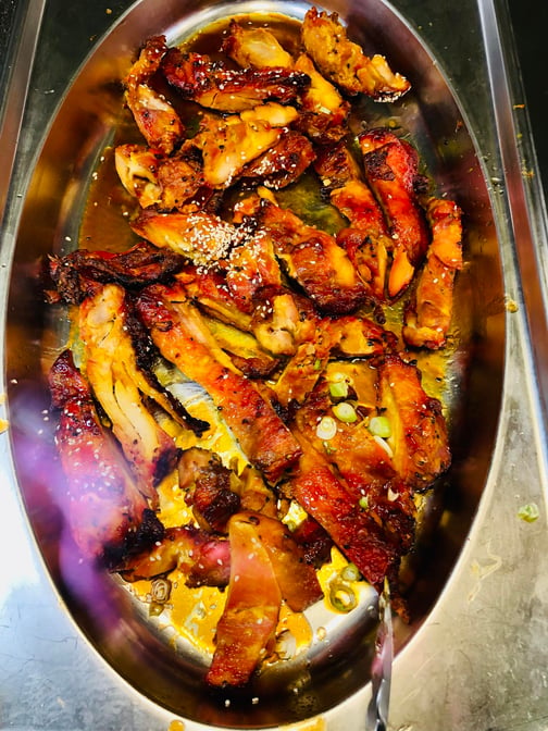 B.B.Q. Chicken & Green Vegetable — LA Downtown Buffet